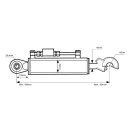 Oberlenker hydraulisch Kugelgelenk-Fanghaken KAT 2/2...