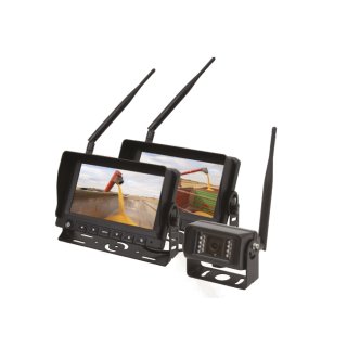 Kamarasystem Kabellos Wireless 2x 7 Zoll Monitor + 1x Kamera