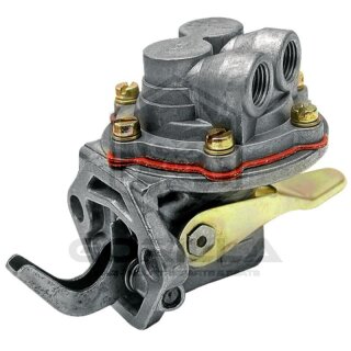 Membran-Förderpumpe | 2 Bohrungen | Lochabstand = 45 mm | Flansch bis Ende Hebel = 28 mm