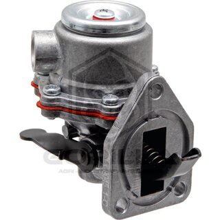 Membran-Förderpumpe | bei Reihen-Einspritzpumpe | 3 Bohrungen | Lochabstand senkrecht = 52 mm | Lochabstand waagerecht = 34 mm | Flansch bis Ende Hebel = 26 mm