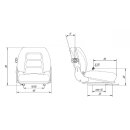PS12 drivers seat suitable for loader, tractor lawn tractor riding mower