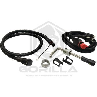 Motorvorwärmer kpl. | mit Adapter auch für 1 1/4" konisch | 3/4" (Withworth)