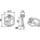 Linch pin 6.0x21