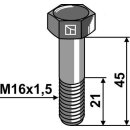 Hexagon bolt with metric fine thread - M16x1,5x45 - 12.9