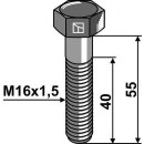 Sechskantschraube mit Feingewinde - M16x1,5X55 - 12.9