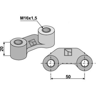 Lifting nut - M16x1,5