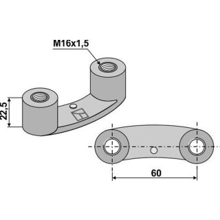 Lifting nut - M16x1,5