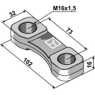 Lifting nut - M16x1,5