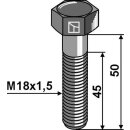 Sechskantschraube mit Feingewinde - M18x1,5x50 - 10.9