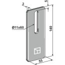Scraper for packer rolls