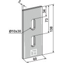 Scraper for packer rolls
