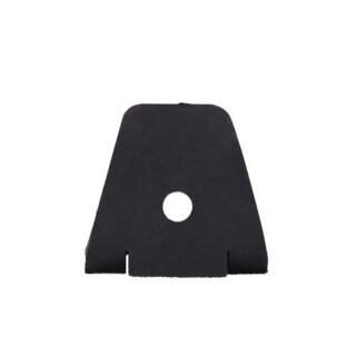 Scraper plate for rubber packer rollers