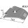 Scraper plate for rubber packer rollers