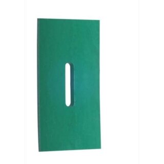Greenflex plastic scraper for packer rolls