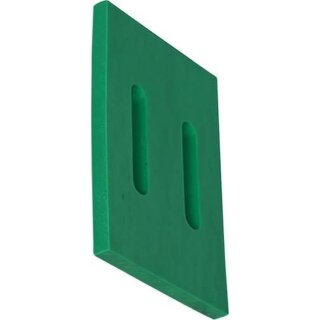 Greenflex plastic scraper for packer rolls