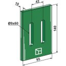 Greenflex plastic scraper for packer rolls