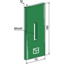 Greenflex Kunststoff-Abstreifer für Packerwalzen
