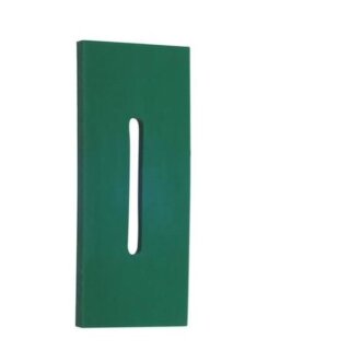 Greenflex plastic scraper for packer rolls