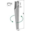 Tine for rotary harrows, left
