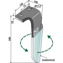 Tine for rotary harrows (DURAFACE), left