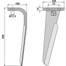 Tine for rotary harrows, right