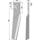 Tine for rotary harrows, left