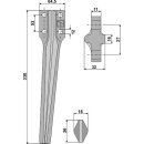 Tine for rotary harrows, right