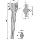 Tine for rotary harrows, right