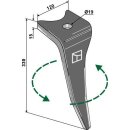 Tine for rotary harrows, left