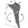 Tine for rotary harrows, left