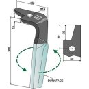 Tine for rotary harrows (DURAFACE), left
