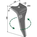 Tine for rotary harrows, left