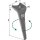 Tine for rotary harrows, left