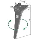 Tine for rotary harrows, right