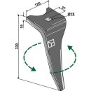 Tine for rotary harrows, left