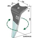 Tine for rotary harrows (DURAFACE), right