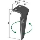 Tine for rotary harrows, left