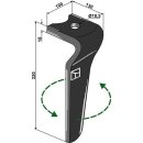 Tine for rotary harrows, left