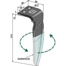 Tine for rotary harrows (DURAFACE), left