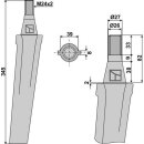 Tine for rotary harrows