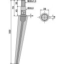 Tine for rotary harrows