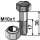 Sechskantschraube M10x1x30 mit Sicherungsmutter