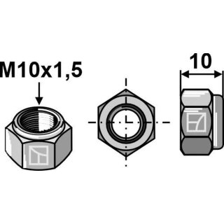 Sechskantmutter - M10x1,5