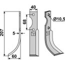 Fräsmesser, links