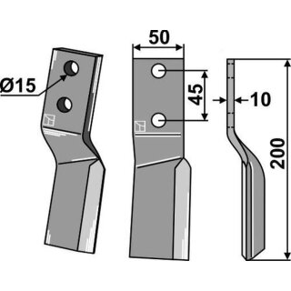 Rotorzinken, rechts