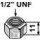 Self-locking nut - 1/2 UNF