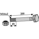 Sechskantschraube M16x2x200 mit Sicherungsmutter