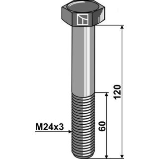 Bolt - M24x3 - 10.9