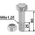 Hexagon Bolt M8x1,25x50 with self-locking nut