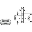 Scheibe Ø24x2,5xØ15